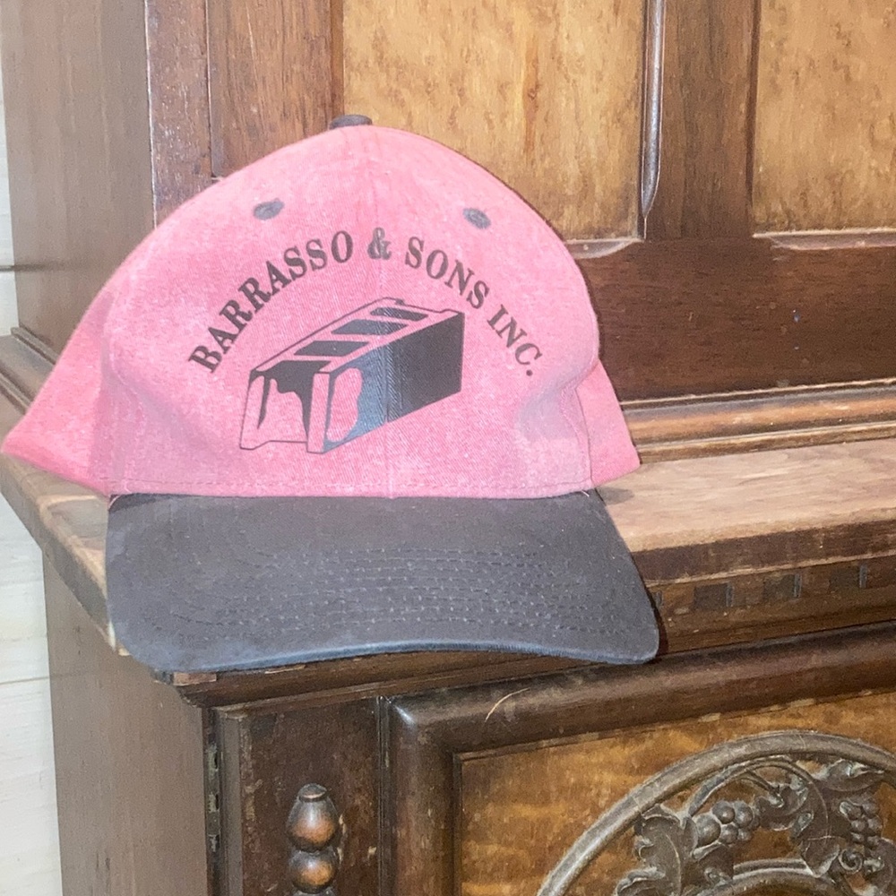 Red and Black Barrasso & Sons Inc. Cap